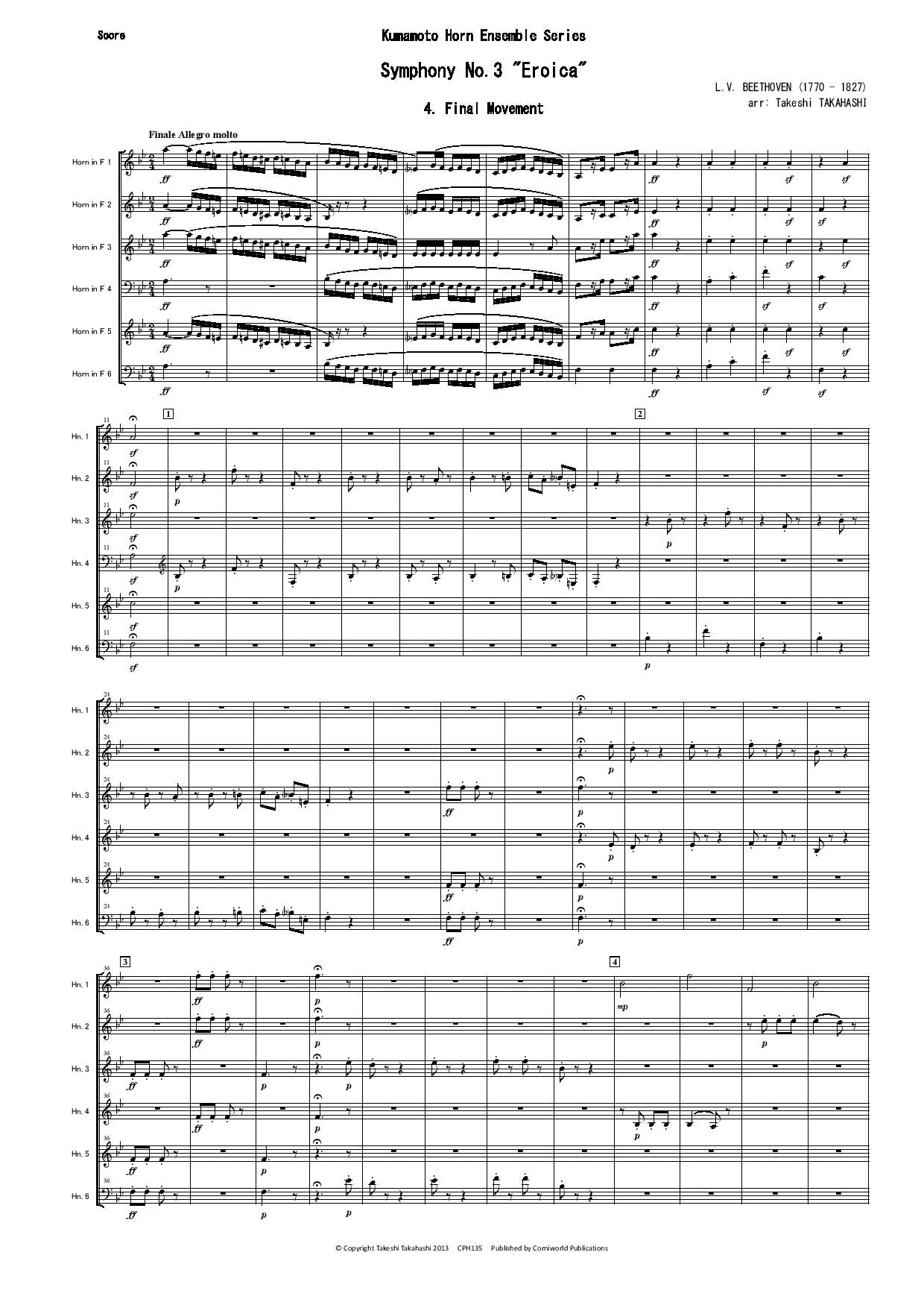 Final Mvt from Symphony No.3 (Beethoven) CPH135