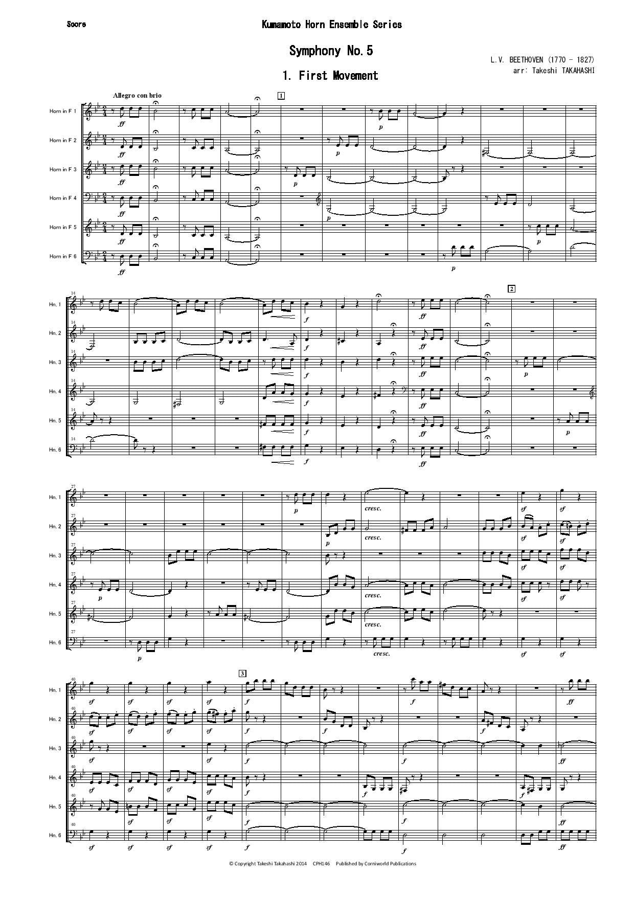 1st Mvt from Symphony No.5 (Beethoven) CPH146