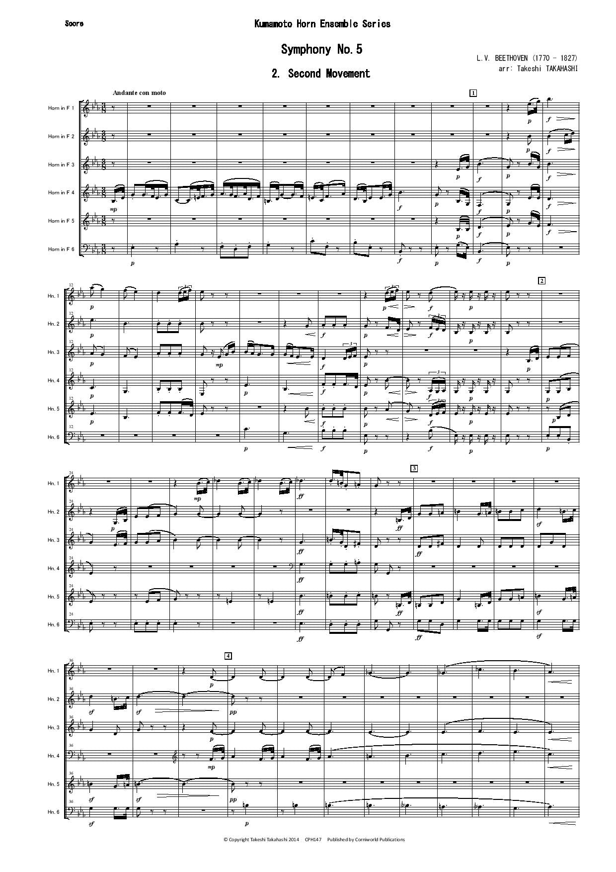 2nd Mvt from Symphony No.5 (Beethoven) CPH147