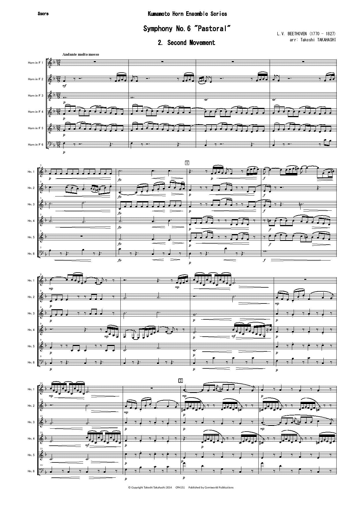 2nd Mvt from Symphony No.6 Pastoral (Beethoven) CPH151