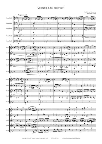 Quintet in E flat Major Op.4 CPH167