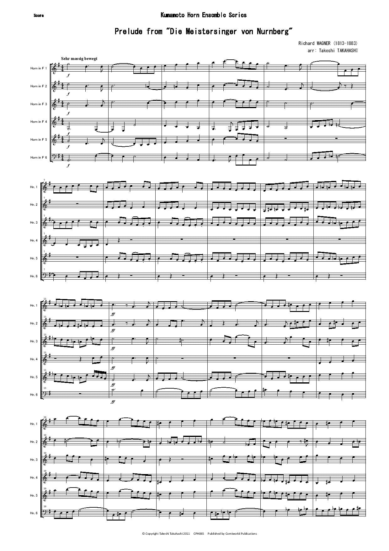 Prelude - Die Meistersinger von Nurnberg CPH065