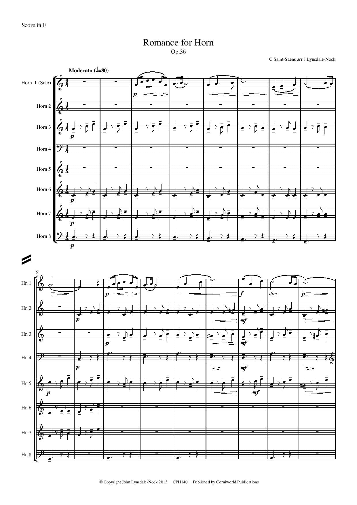 Romance for Horn Op.36 CPH140