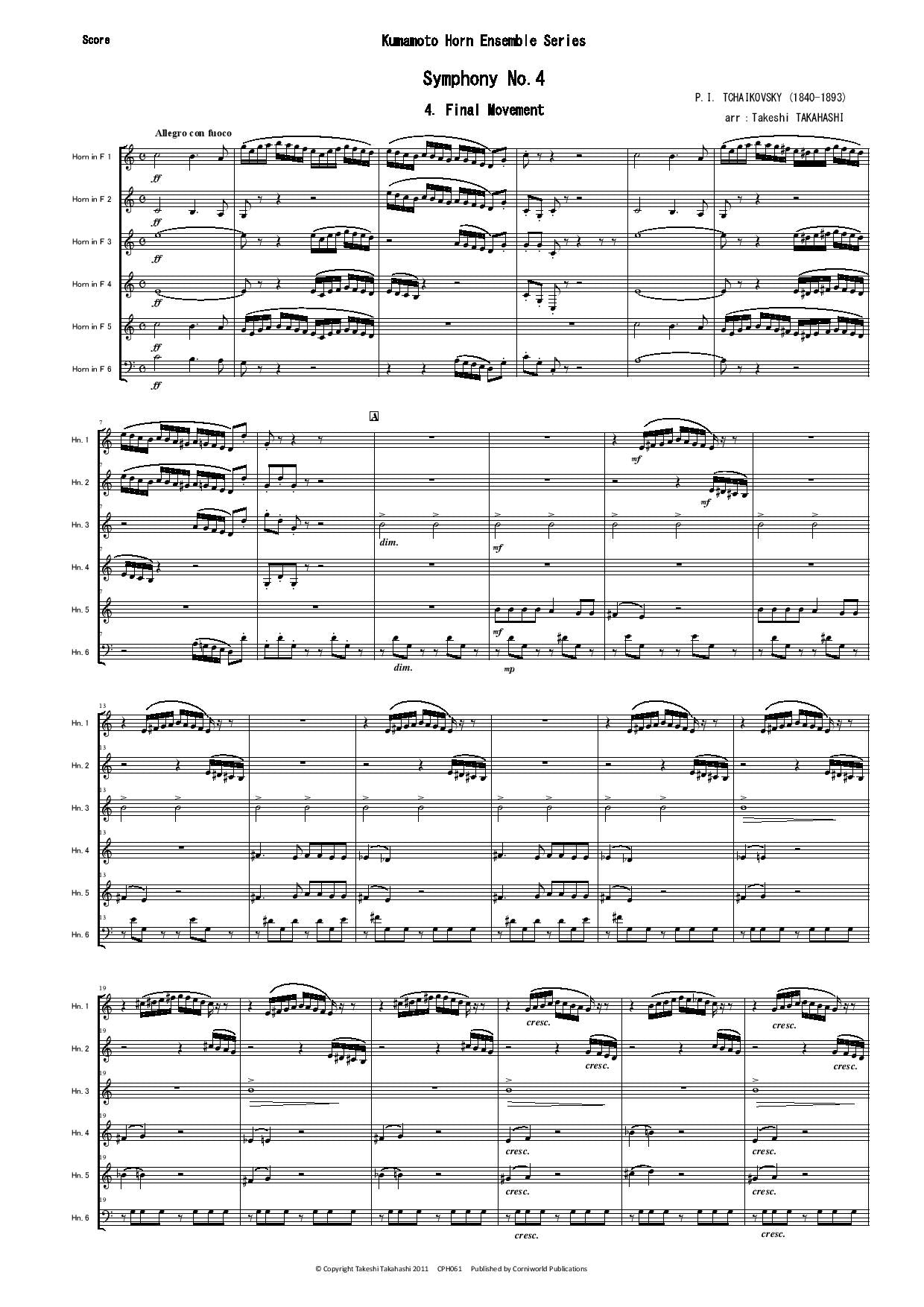 Final Mvt from Symphony No.4 (Tchaikovsky) CPH061