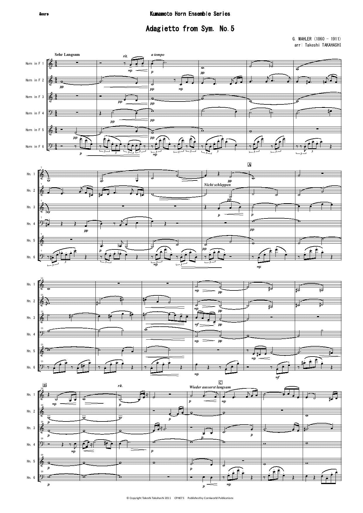 Adagietto from Symphony No.5 (Mahler) CPH073
