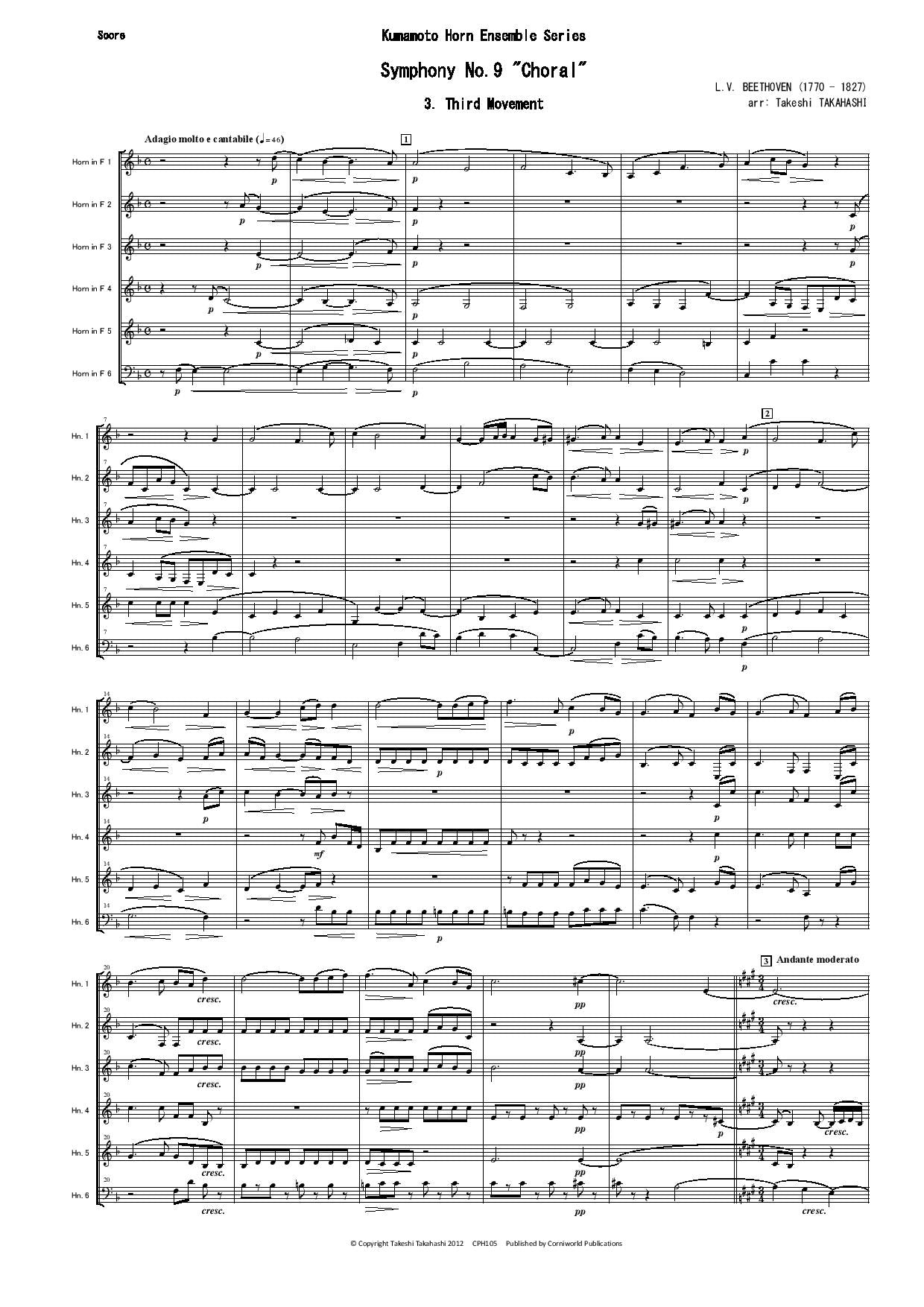 3rd Mvt from Symphony No.9 (Beethoven) CPH105