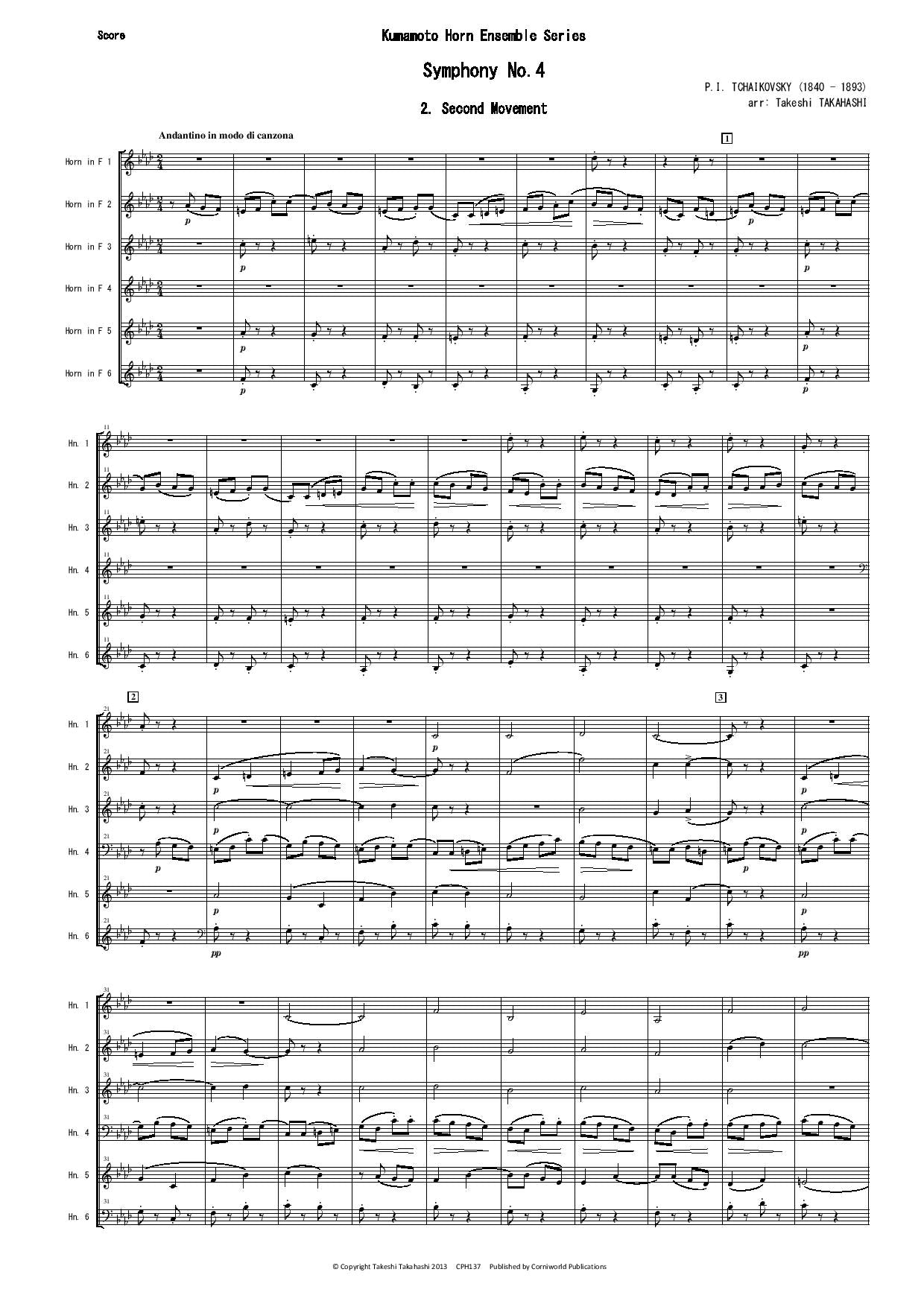 2nd Mvt from Symphony No.4 (Tchaikovsky) CPH137